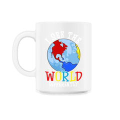 I See The World Differently Autism Awareness graphic - 11oz Mug - White