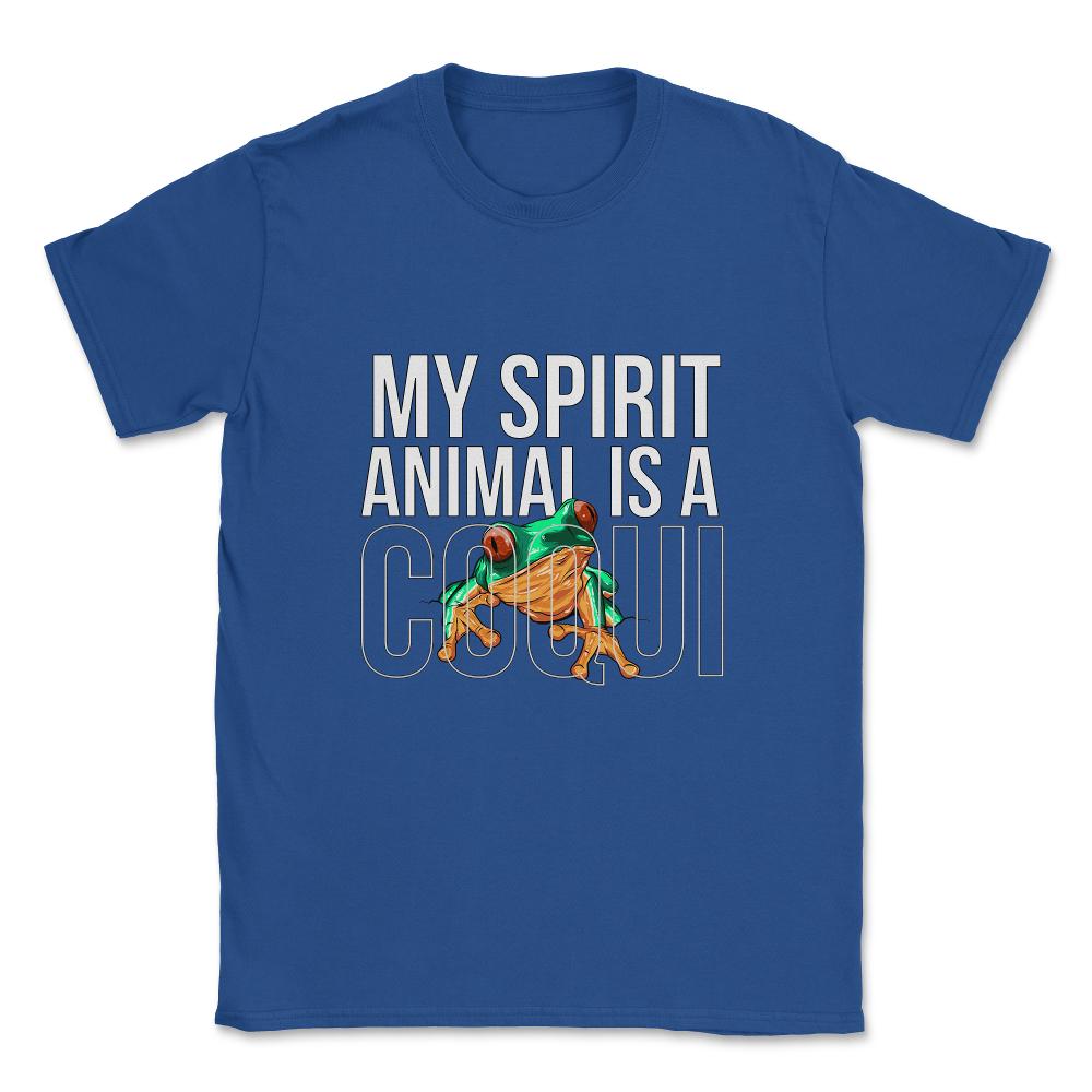 My Spirit Animal is a Coqui Boricua Puerto Rico Modern graphic Unisex - Royal Blue