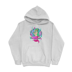 Anime Mermaid Gamer Pastel Theme Vaporwave Style Gift graphic Hoodie - White