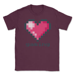 Love Gaming Unisex T-Shirt - Maroon