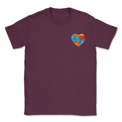 Nurse at Heart T-Shirt Nursing Shirt Gift Unisex T-Shirt - Maroon