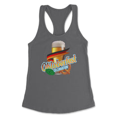 Oktoberfest Celebration Shirt Beer Glass Gift Tee Women's Racerback - Dark Grey