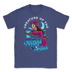 Mermaid Witch Creature of the Night & Sea Unisex T-Shirt - Purple