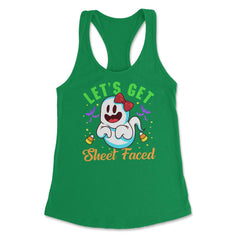 Halloween Costume Let’s Get Sheet Faced for Her design Women's - Kelly Green