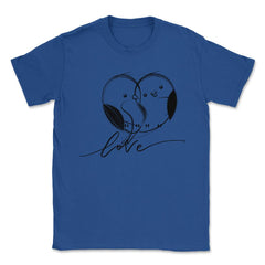 Birds in Love t-shirt Unisex T-Shirt - Royal Blue