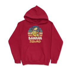 Banana Squad Lovers Funny Banana Fruit Lover Cute graphic Hoodie - Red
