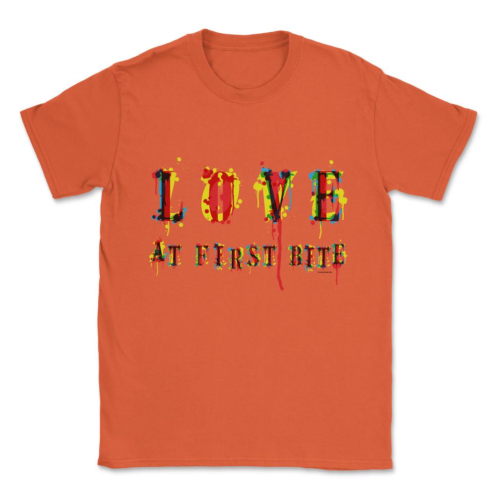 Love at First Bite Unisex T-Shirt - Orange