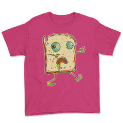 Zombie Bread Funny Halloween Character Trick'Treat Youth Tee - Heliconia