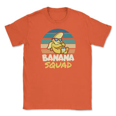 Banana Squad Lovers Funny Banana Fruit Lover Cute graphic Unisex - Orange