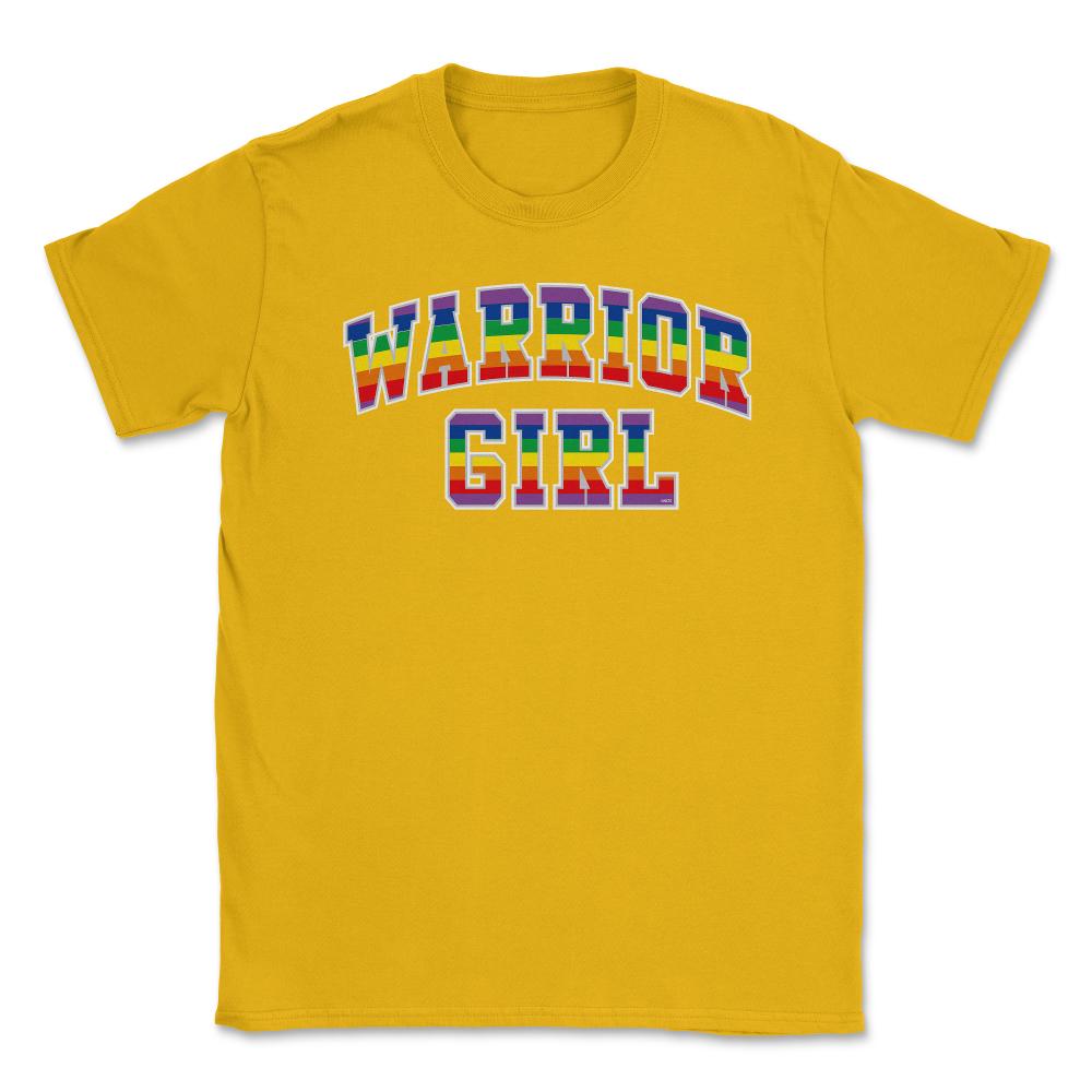 Warrior Girl Pride t-shirt Gay Pride Month Shirt Tee Gift Unisex - Gold