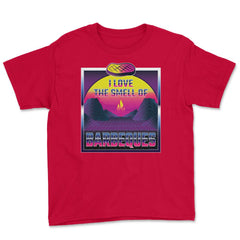 I Love the Smell of BBQ Funny Vaporwave Metaverse Look product Youth - Red