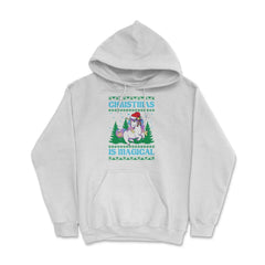 Unicorn Christmas Is Magical Ugly product Style print Hoodie - White