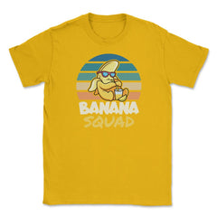 Banana Squad Lovers Funny Banana Fruit Lover Cute graphic Unisex - Gold