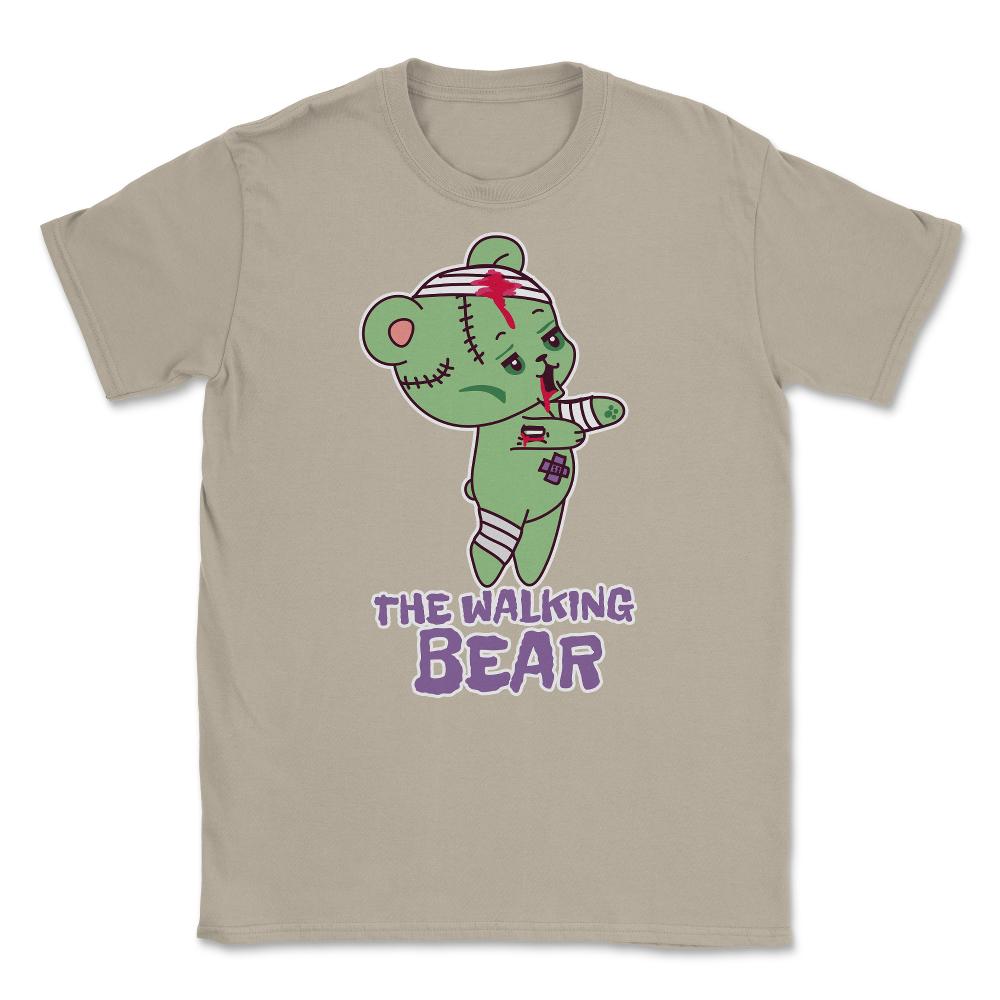 The Walking Bear Funny Halloween Zombie Bear Unisex T-Shirt - Cream