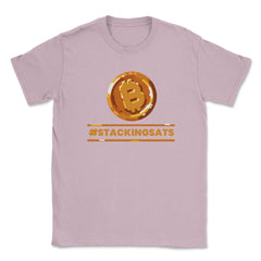Bitcoin #StackingSats For Crypto Fans or Traders product Unisex - Light Pink