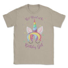 Best Friend of the Birthday Girl! Unicorn Face product Unisex T-Shirt - Cream