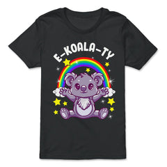 Equality Rainbow Pride Koala E-Koala-Ty Gift graphic - Premium Youth Tee - Black