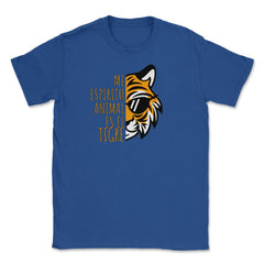 Mi Espiritu Animal es el Tigre Cool Gracioso product Unisex T-Shirt - Royal Blue