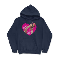 Mom the one and only Giraffes Hoodie - Navy