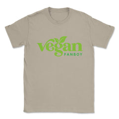 Vegan Fanboy Hand-Drawn Lettering Design Gift product Unisex T-Shirt - Cream
