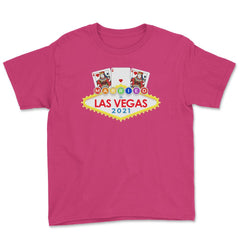 Married In Las Vegas 2021 Lesbian Pride design Youth Tee - Heliconia