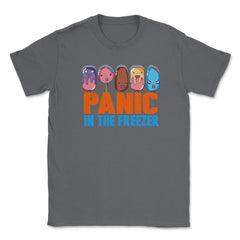 Panic in the Freezer Humor Funny T-Shirts gifts   Unisex T-Shirt - Smoke Grey
