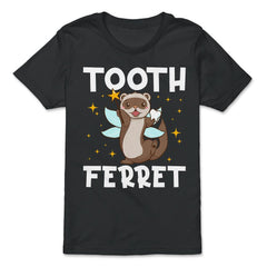 Tooth Ferret Pun Tooth Fairy Design product - Premium Youth Tee - Black