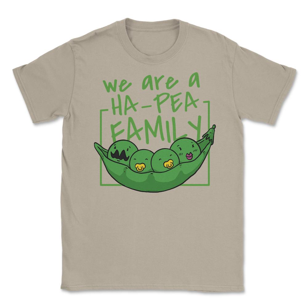 We Are A Ha-Pea Family Peas Inside A Pod Happy Foodie Pun product - Cream