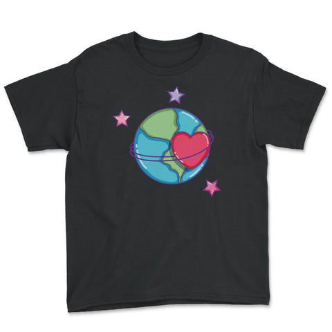 Loving my Planet Earth Day Youth Tee - Black