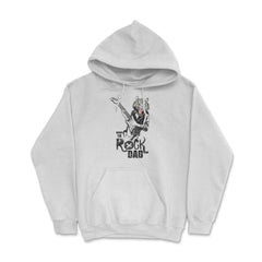 Born to Rock Dad Hoodie - White