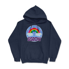 Lesbow Rainbow Colorful Gay Pride Month t-shirt Shirt Tee Gift Hoodie - Navy