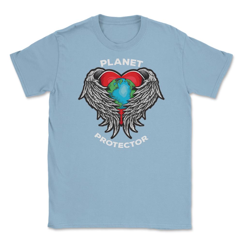 Planet Protector Earth Day Unisex T-Shirt - Light Blue