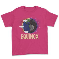 March Equinox on Earth Day & Night Cool Gift print Youth Tee - Heliconia