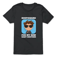 Bodyguard for my new baby brother-Big Brother print - Premium Youth Tee - Black