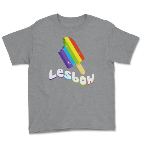 Lesbow Rainbow Ice cream Gay Pride Month t-shirt Shirt Tee Gift Youth - Grey Heather