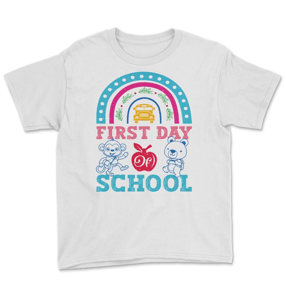 Welcome Back To School First Day of School Teachers & Kids print - White