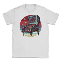 Pinball Machine Arcade Game Retro Vintage Grunge product Unisex - White