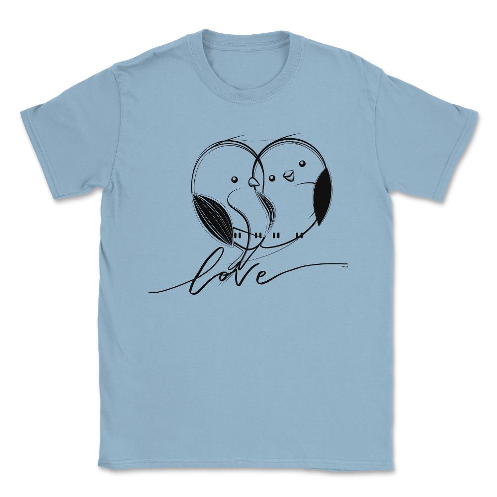 Birds in Love t-shirt Unisex T-Shirt - Light Blue