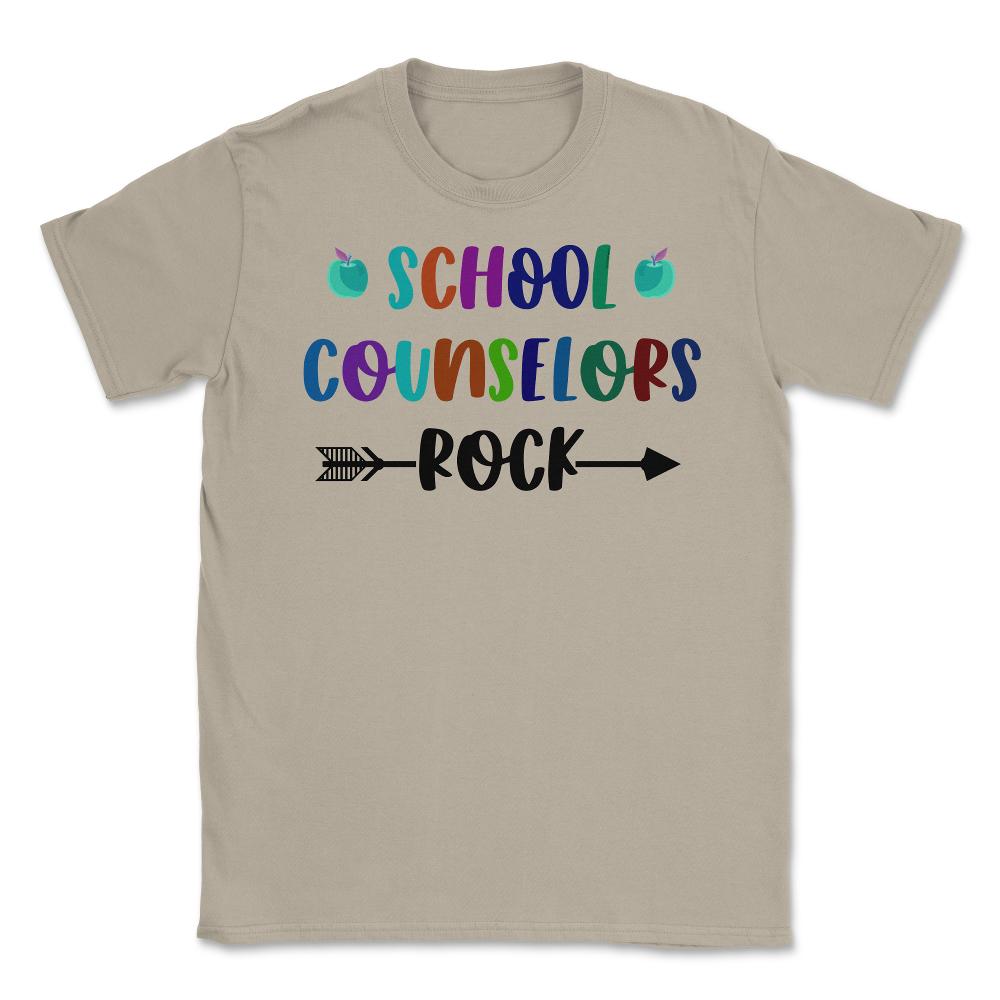 Funny School Counselors Rock Trendy Counselor Appreciation product - Cream