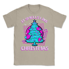 Retro Vaporwave XMAS Tree Unisex T-Shirt - Cream
