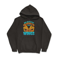 Surely Not Obsessed With Chicken Wings Foodies Lovers Funny product - Black