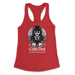 Goth Dad Like A Regular Dad But Way Cooler For Gothic Lovers design - Red