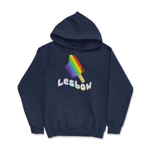 Lesbow Rainbow Ice cream Gay Pride Month t-shirt Shirt Tee Gift Hoodie - Navy