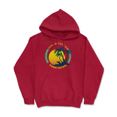 Fun in the Sun Dawn Surfing by ASJ product Hoodie - Red