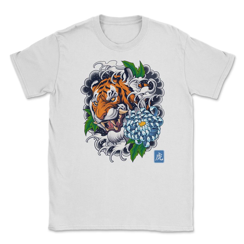 Year of the Tiger Retro Vintage Tattoo Style Art graphic Unisex - White