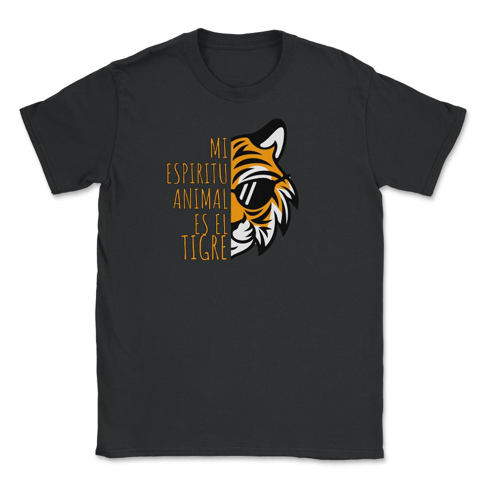 Mi Espiritu Animal es el Tigre Cool Gracioso product Unisex T-Shirt - Black