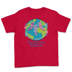 Free Spirited Child of the Earth product Earth Day Gifts Youth Tee - Red