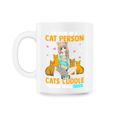 Cat Person Anime Gift product - 11oz Mug - White