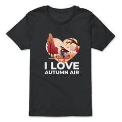 I Love Autumn Air Heart Design Gift design - Premium Youth Tee - Black
