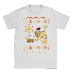 Pug Ugly Christmas Sweater Funny Humor Unisex T-Shirt - White